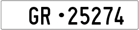 Trailer License Plate